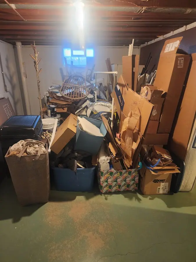 Roll-off dumpster container at job site for Roll Off Dumpster Rental in North Kansas City